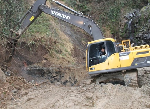 TERSİP BENDİ VE KANAL İNŞAATINA BAŞLANDI