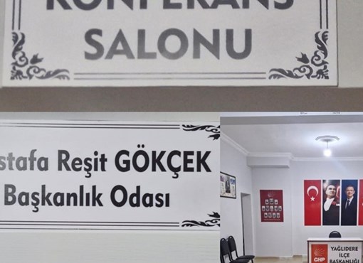 CHP İLÇE TEŞKİLATI MERHUM YÖNETİCİLERİNİN İSMİNİ PARTİDE YAŞATIYOR