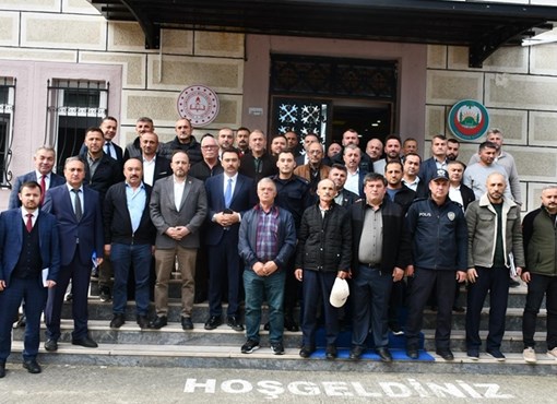 MAHALLE VE KÖY MUHTARLARI İLE TANIŞMA TOPLANTISI DÜZENLEDİ