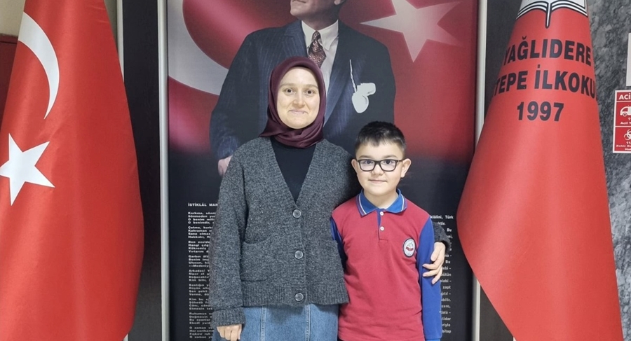 ÜÇTEPE İLKOKULU ÖĞRENCİSİ ÖMER ASAF ÖZDEMİR 236 ÖĞRENCİ İÇİNDE İL BİRİNCİSİ OLDU